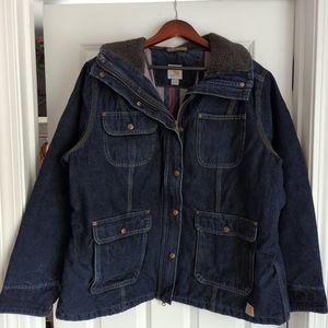 Women's plus Carhartt denim Wesley coat
